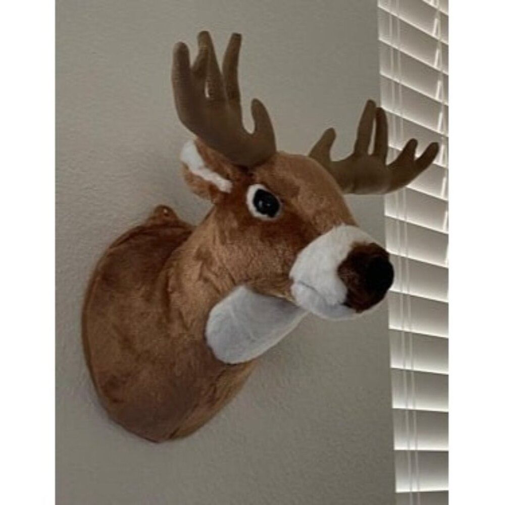 New 13" Boone the Whitetail Deer Plush Stuffed Animal Walltoy Wall Mount
